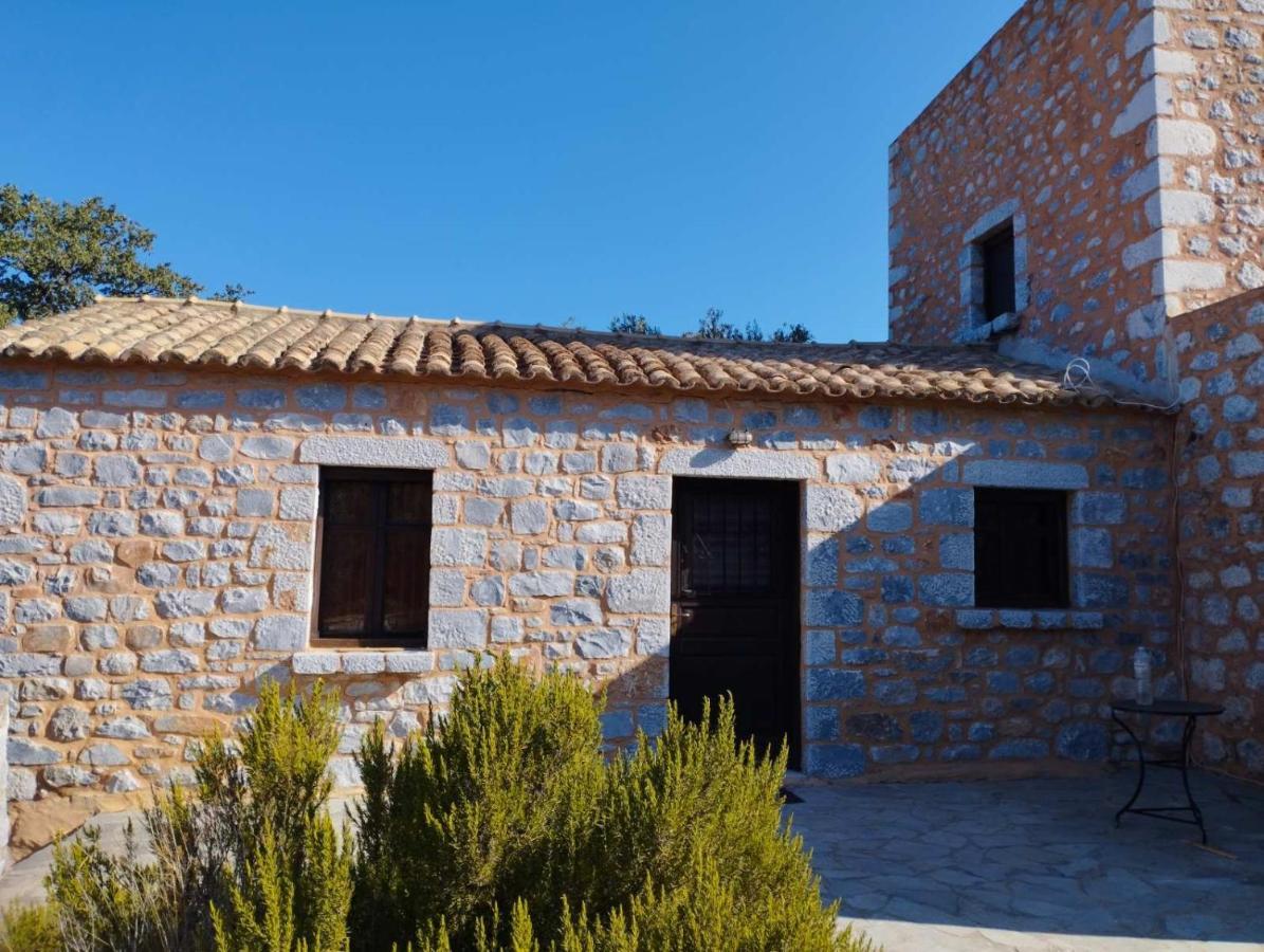 The Two Carob Trees, Traditional Stonehouse, Nikandri, Pirgos Diros Lägenhet Lefkias Exteriör bild